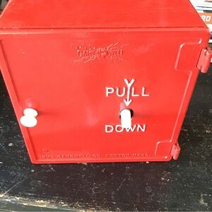 Red Gamewell Fire Alarm Box
